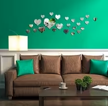 آینه دکوراتیو پلکسی گلس طرح قلبی b8