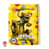 دفتر 100 برگ سیمی جلد سخت برند آپادانا طرح عصر یخبندان  کد 1581