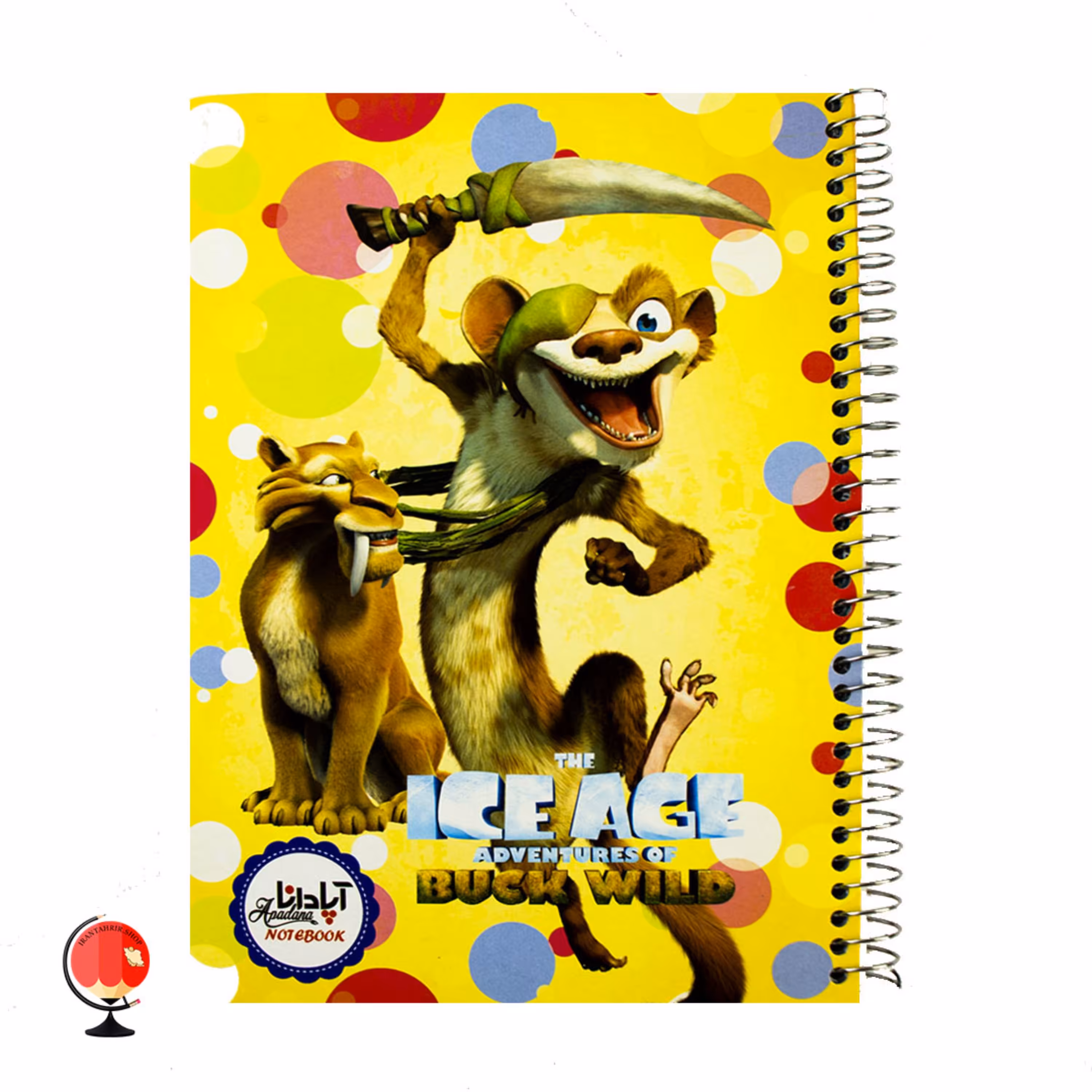 دفتر 100 برگ سیمی جلد سخت برند آپادانا طرح عصر یخبندان  کد 1581