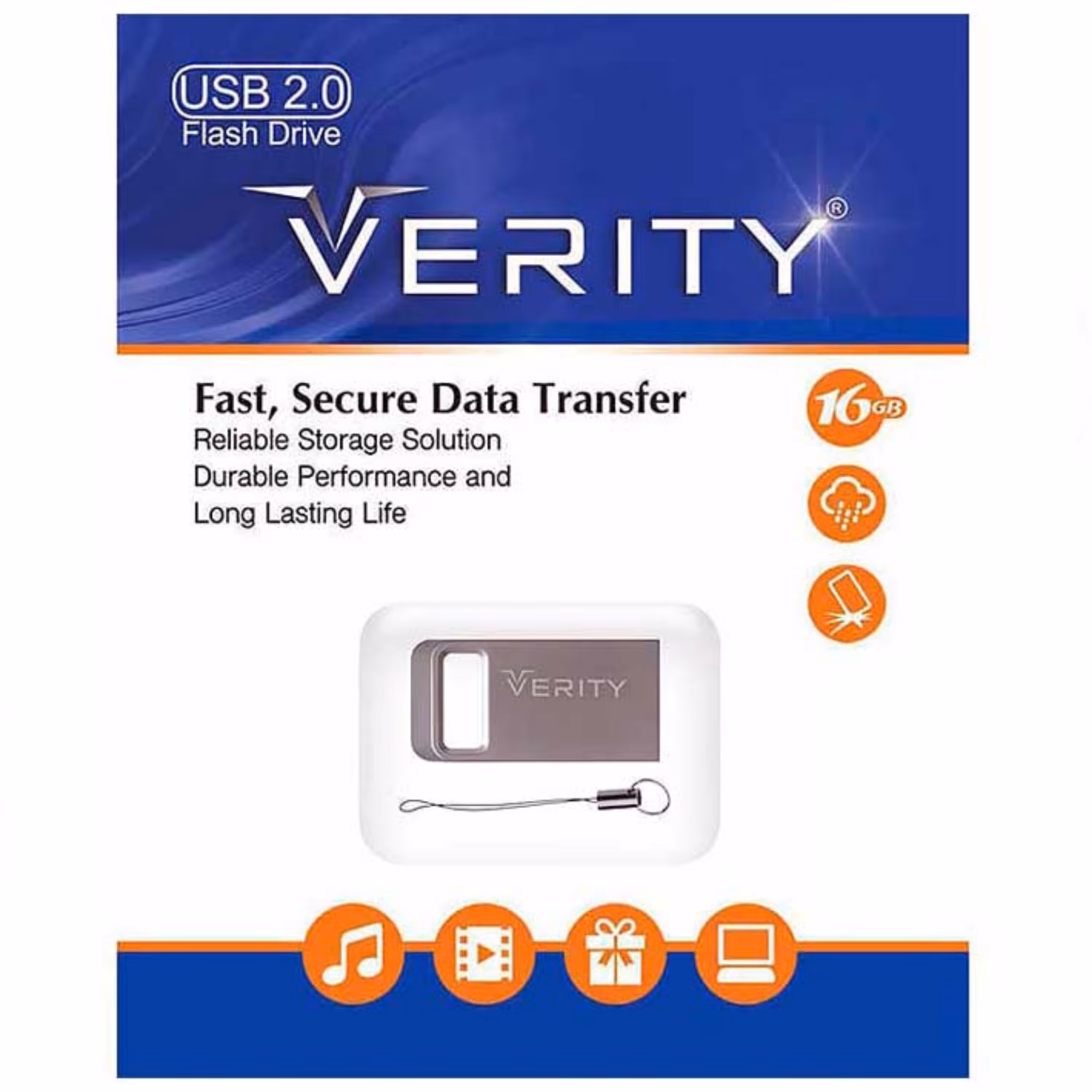فلش 16GB  Verity V810 با گارانتی مادام العمر