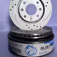 دیسک چرخ سوراخدار_شیاردار مدل اسپرت برای پژو405,سمند معمولی،slx (مارک بلوفاکس)