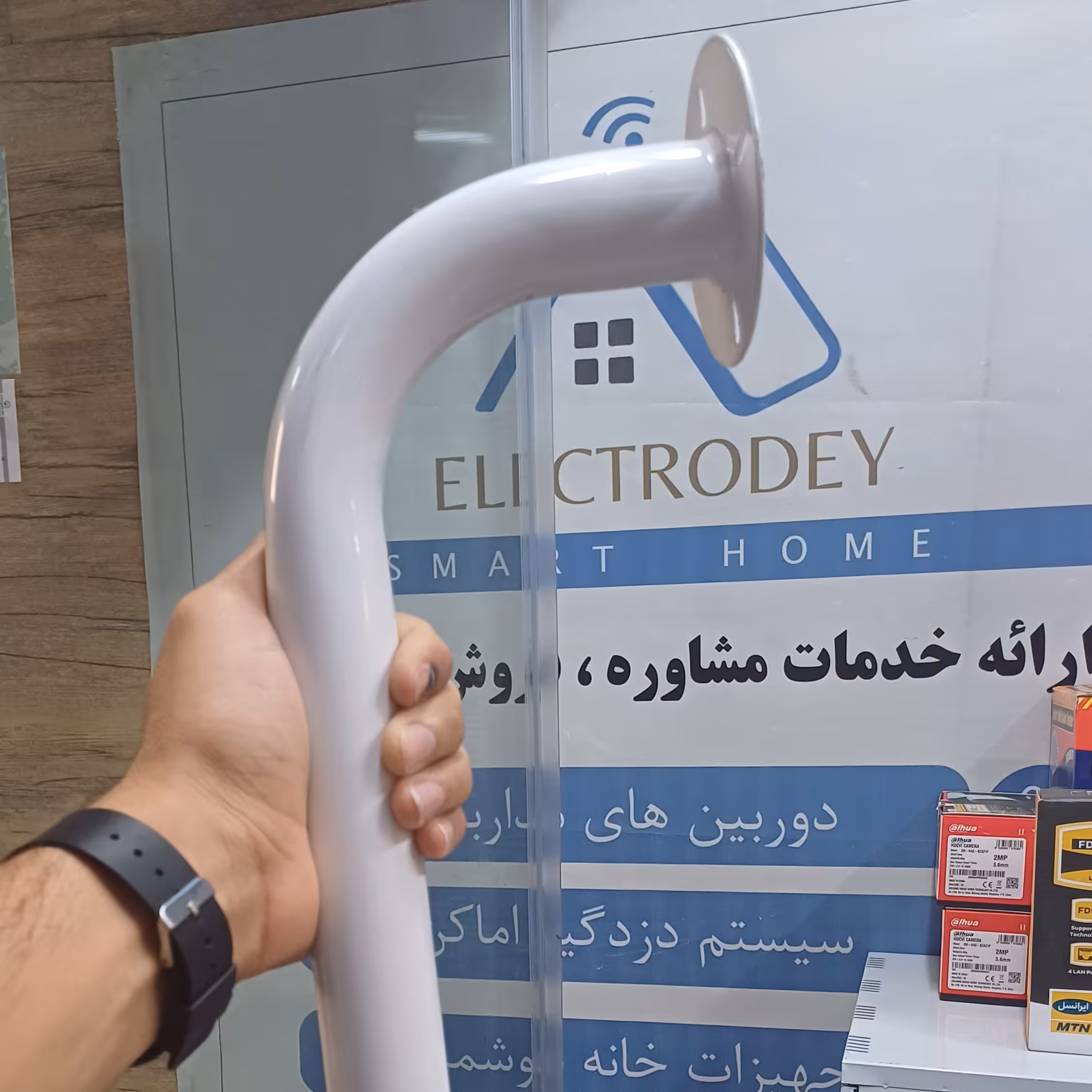 پایه براکت خم 50 سانتی دوربین مداربسته