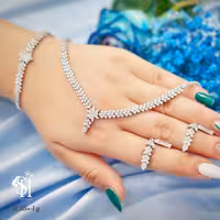 سرویس 925 عیار جواهری نقره