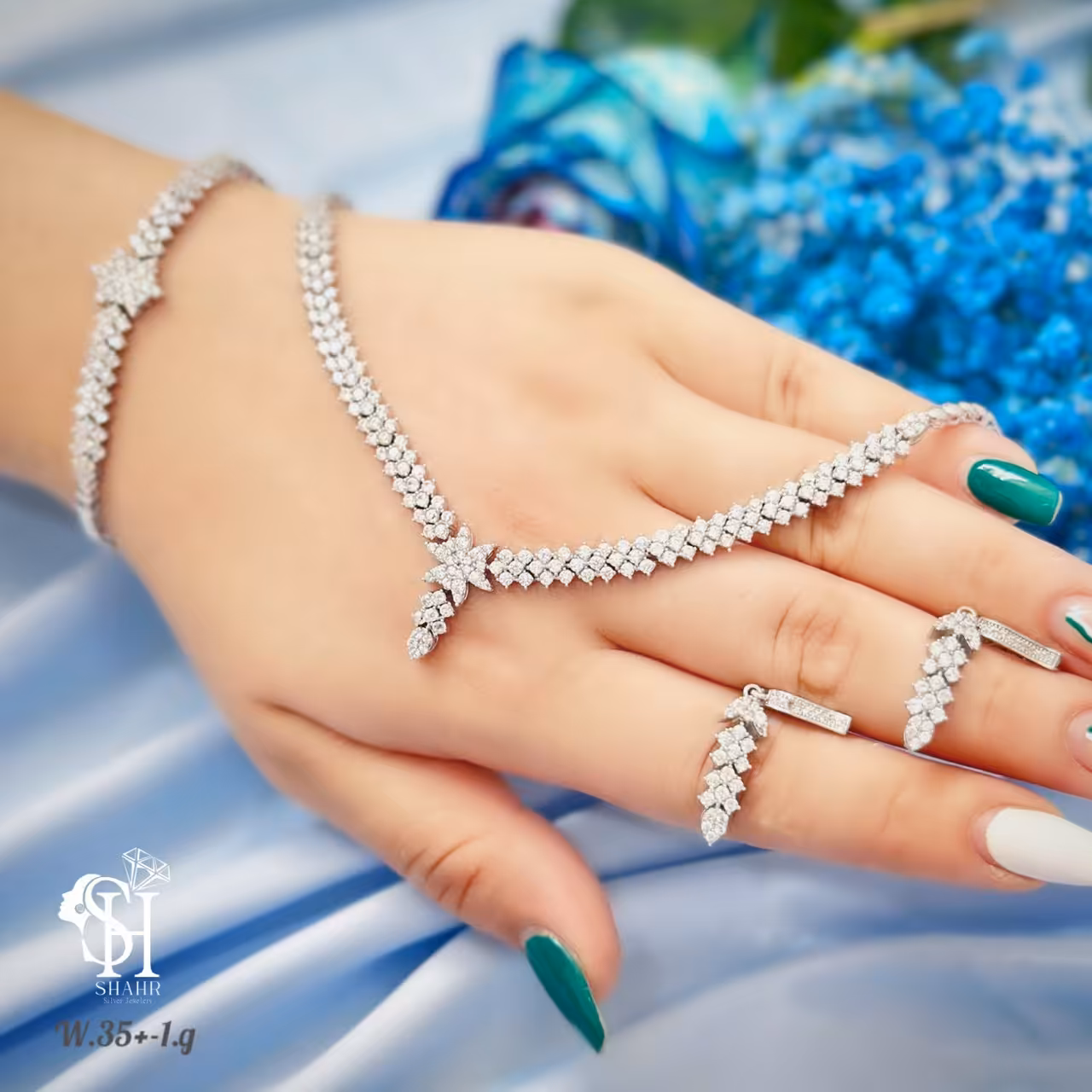 سرویس 925 عیار جواهری نقره