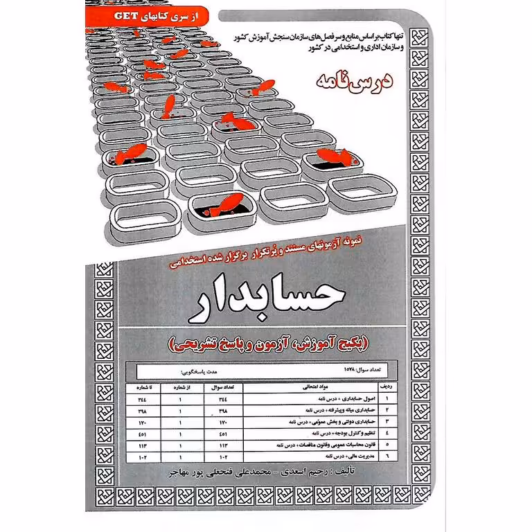 نمونه آزمونهای مستند و پرتکرار برگزار شده استخدامی حسابدار (درس نامه)