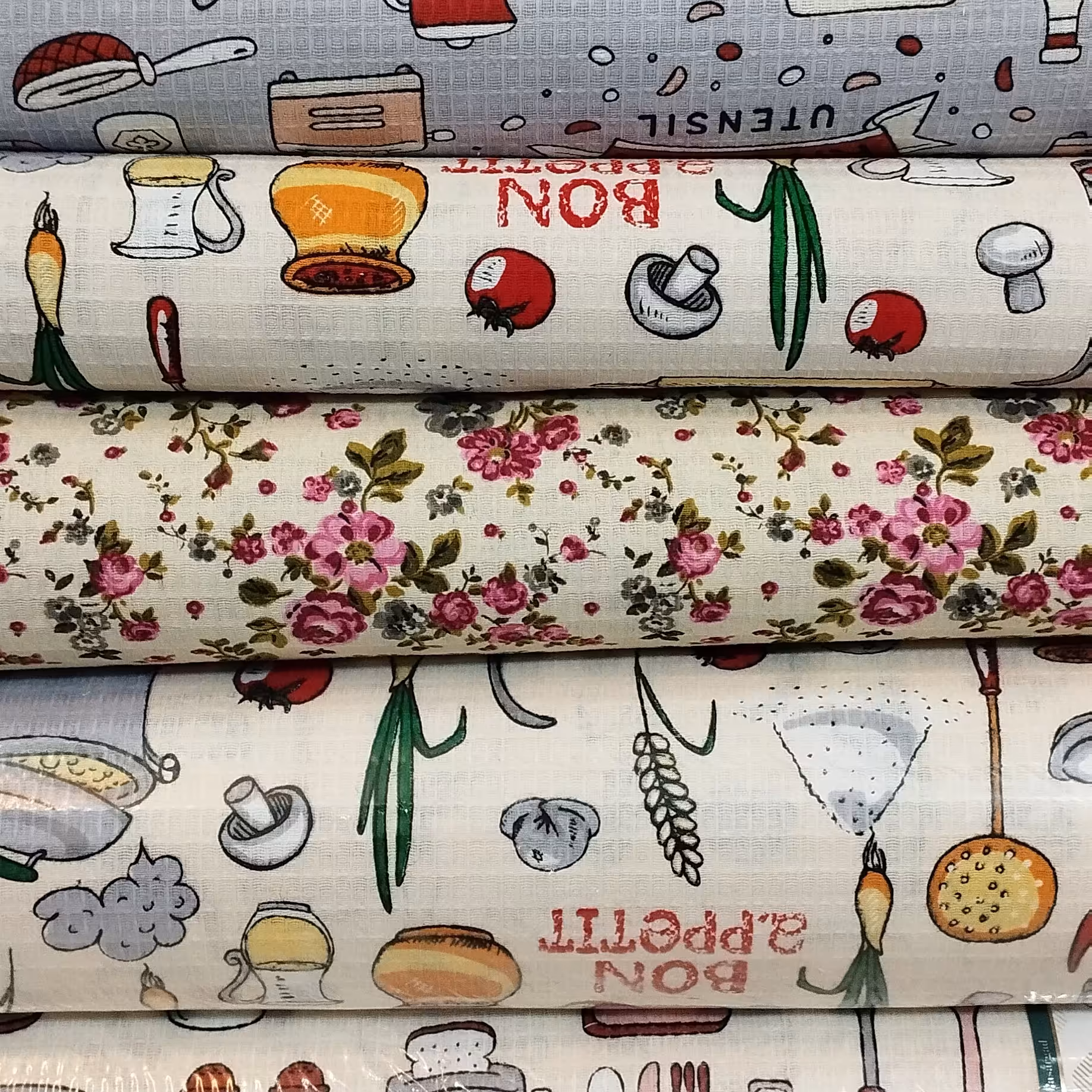 پارچه تنظیف ، سرویس آشپزخانه ، جنس نخ و آبگیر