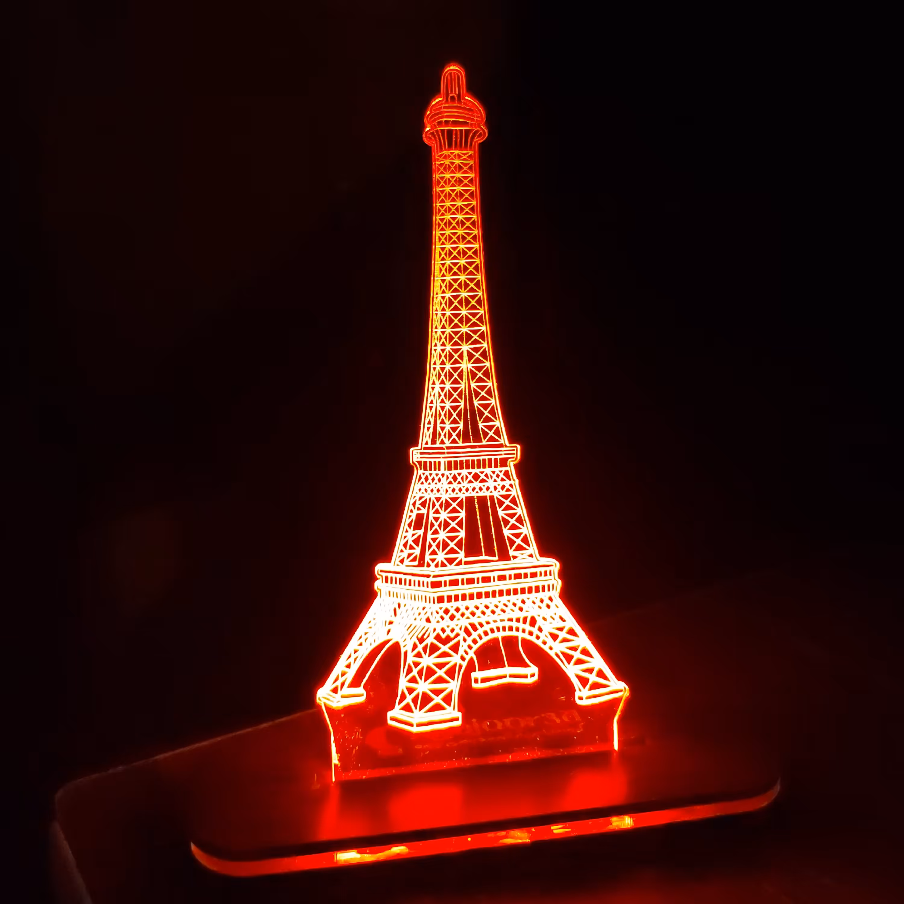 بالبینگ آباژور چراغ خواب شبخواب سه بعدی طرح برج ایفل