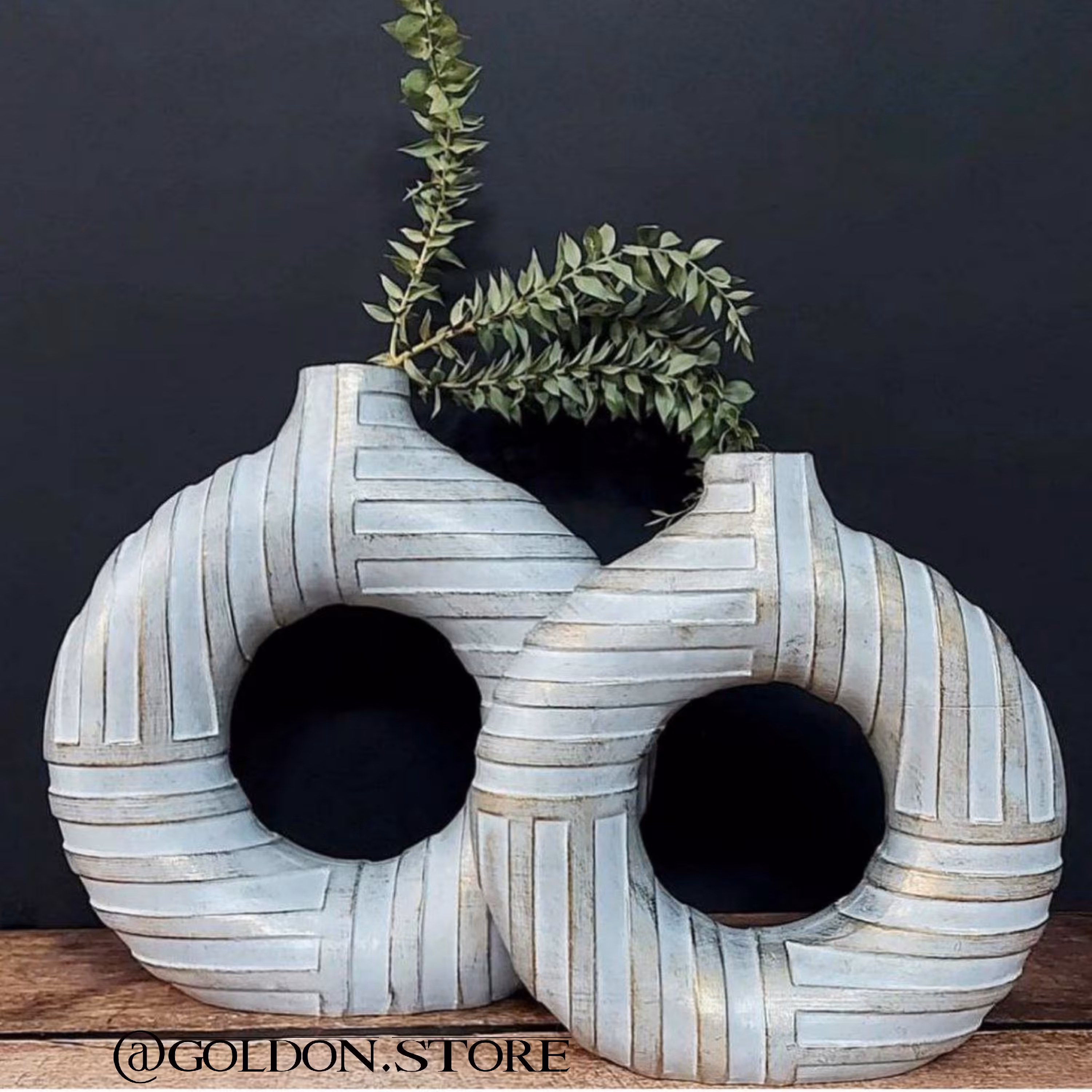 گلدون دونات طرح دار