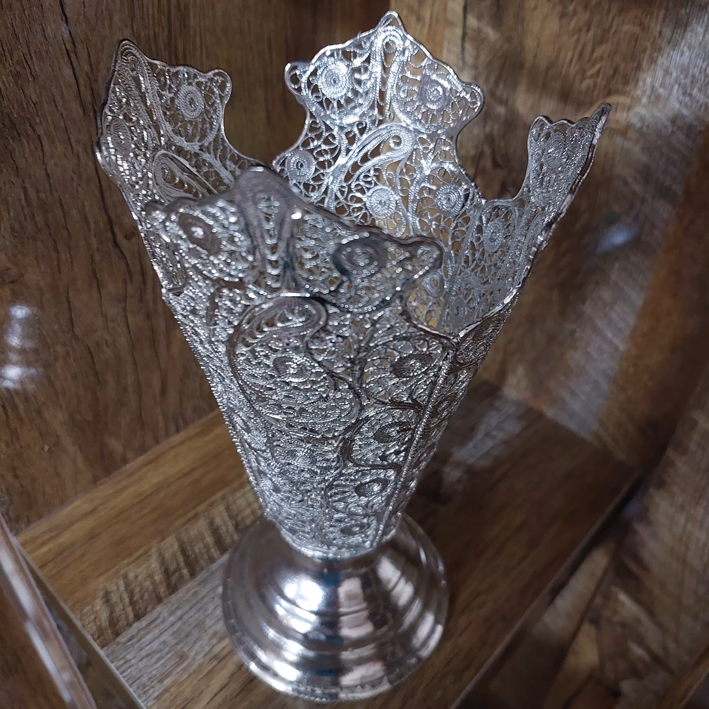 گلدان بزرگ ملیله مسی