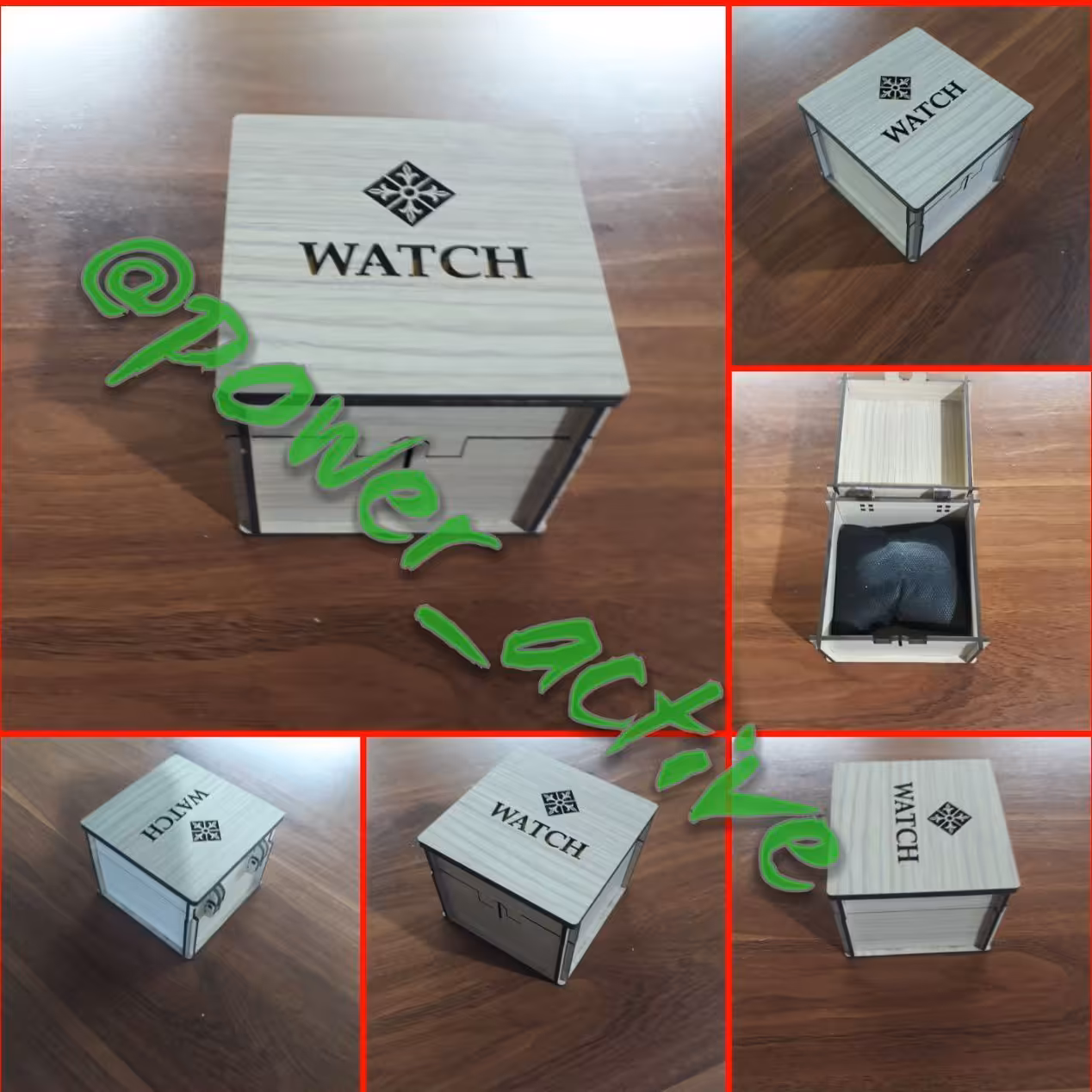 جعبه ساعت مچی لولایی طرح یاس