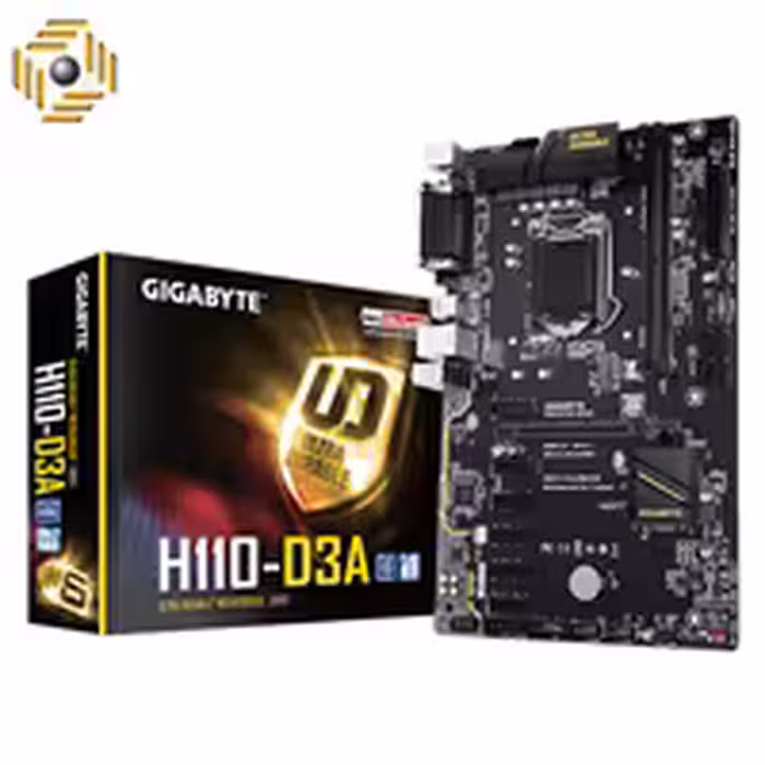 مادربرد گیگابایت مدل GA-H110-D3A rev. 1.0