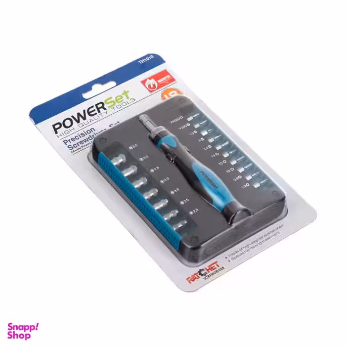 مجموعه 18 عددی پیچ گوشتی و سری پیچ گوشتی پاورست مدل TH1018