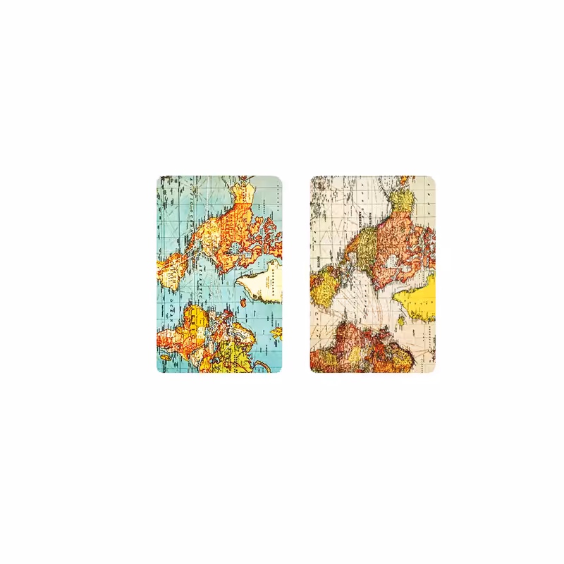 استیکر کارت مدل نقشه زمین کد B7 بسته 2 عددی