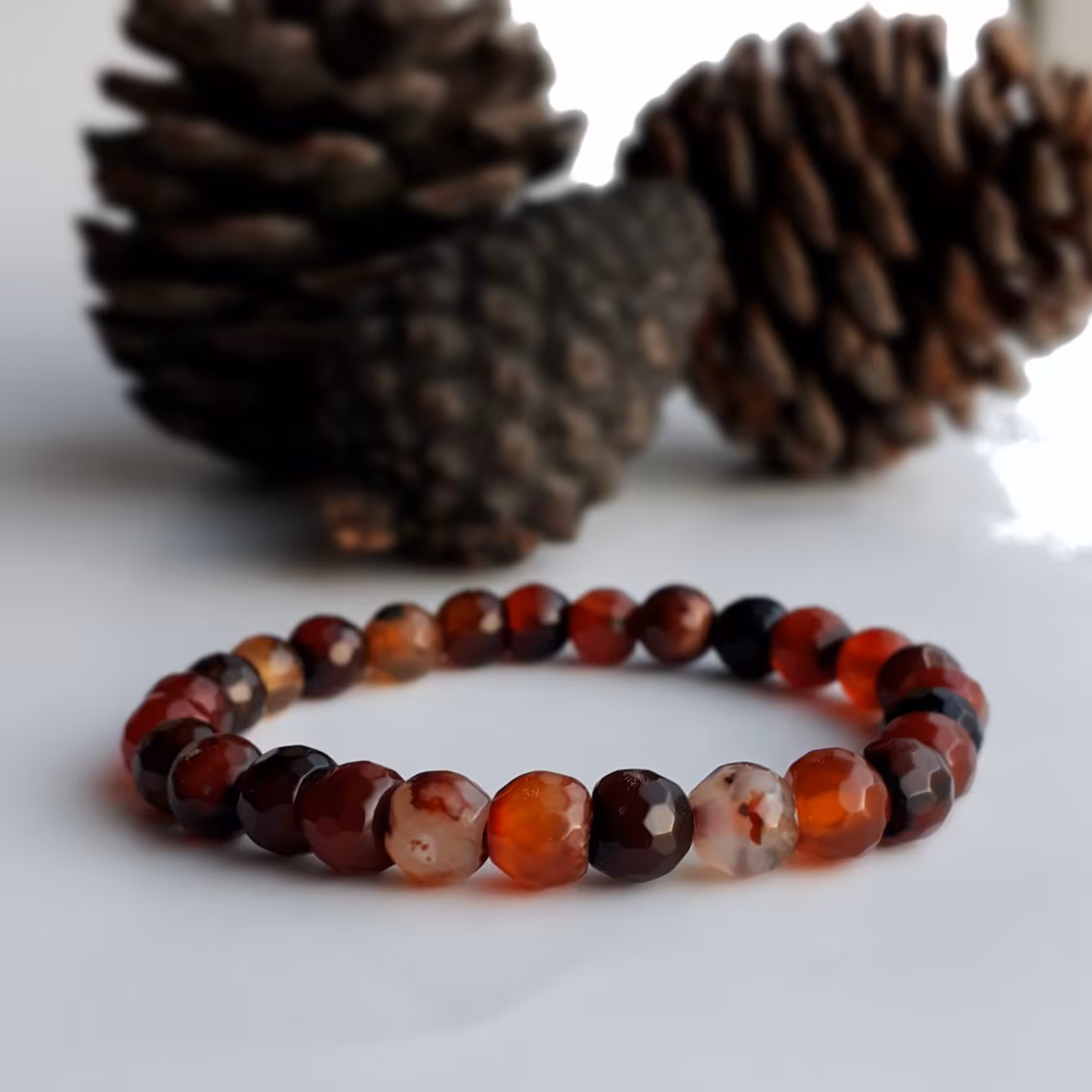 دستبند سنگ عقیق سلیمانی