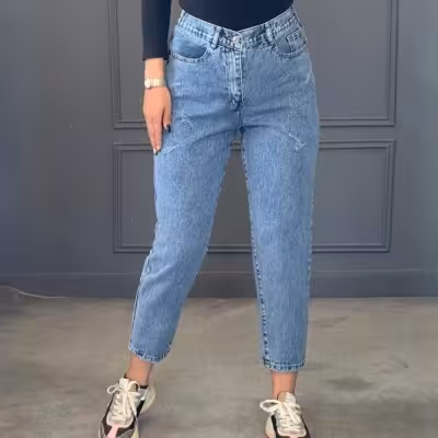شلوار مام استایل جین اصل
