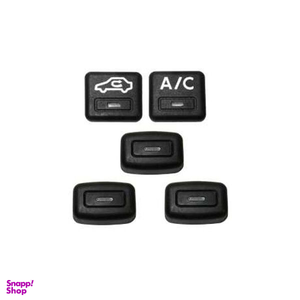 کلید بخاری و کولر خودرو قطعه سازان کبیر مدل KEY-PRS-3057 مناسب برای پژو پارس مجموعه 5 عددی