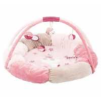 تشک بازی خرگوش صورتی ناتو Nattou Stuffed playmat with arches