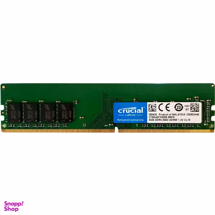 رم دسکتاپ DDR4 تک کاناله 2666 مگاهرتز CL19 کروشیال ظرفیت 8 گیگابایت