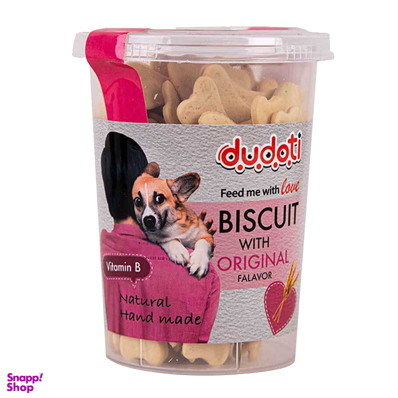 تشویقی بیسکوییت سگ دودوتی (Dudoti) با طعم گندم وزن 150g