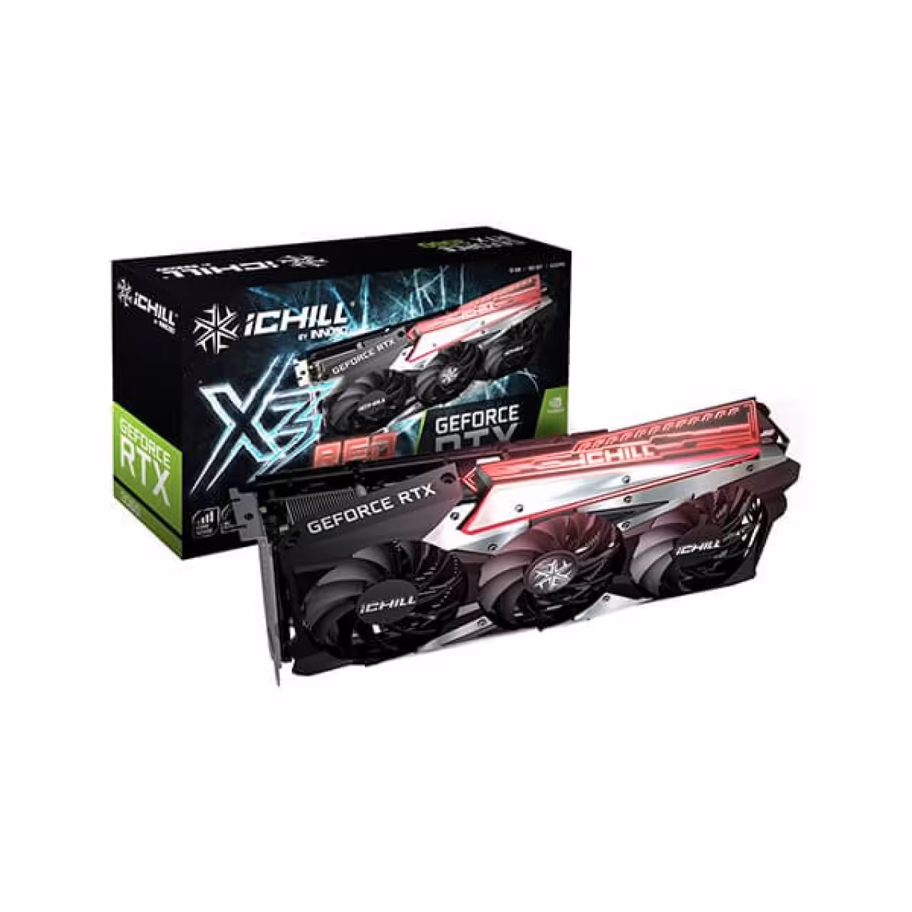 کارت گرافیکی (12GB) INNO3D GeForce RTX 3060 ICHILL X3 RED