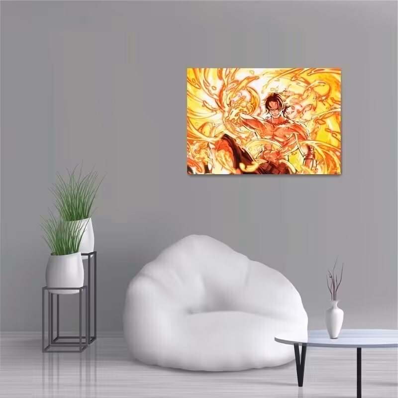 تابلو شاسی طرح انیمه وان پیس ایس مدل NV0533