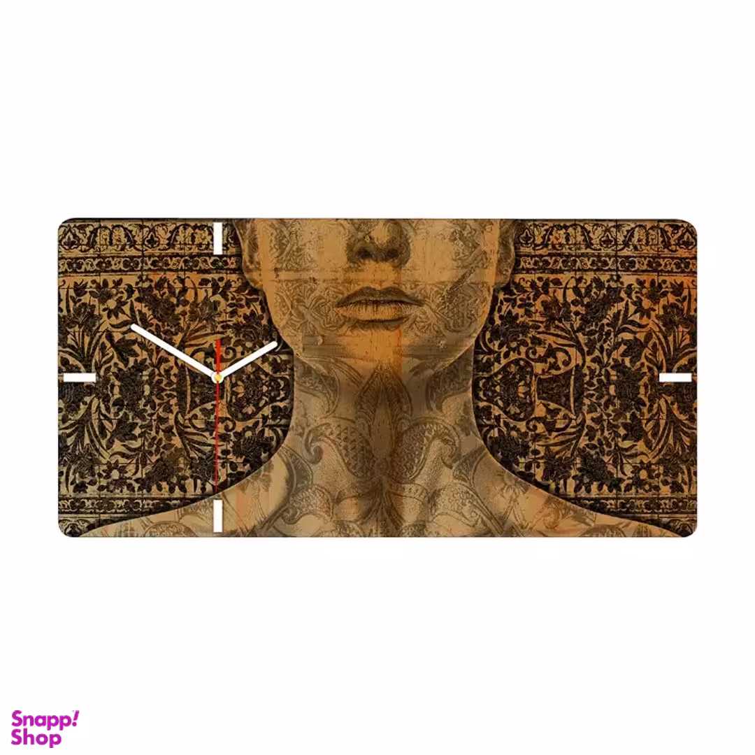 ساعت دیواری چوبی چارگوش (Chargosh) سری چ هوم مدل rc03