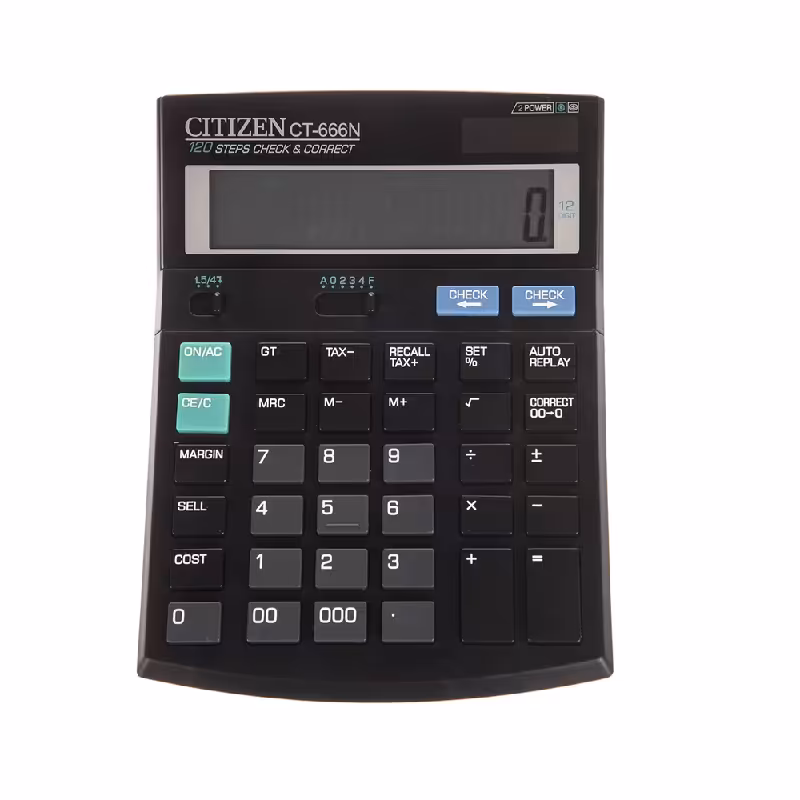 ماشین حساب سیتیزن مدل CT-666N