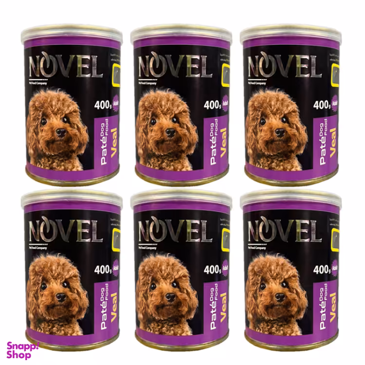 کنسرو غذای سگ نوول لوکس (Novel Luxe) مدل Vealpate وزن 400 گرم بسته 6 عددی