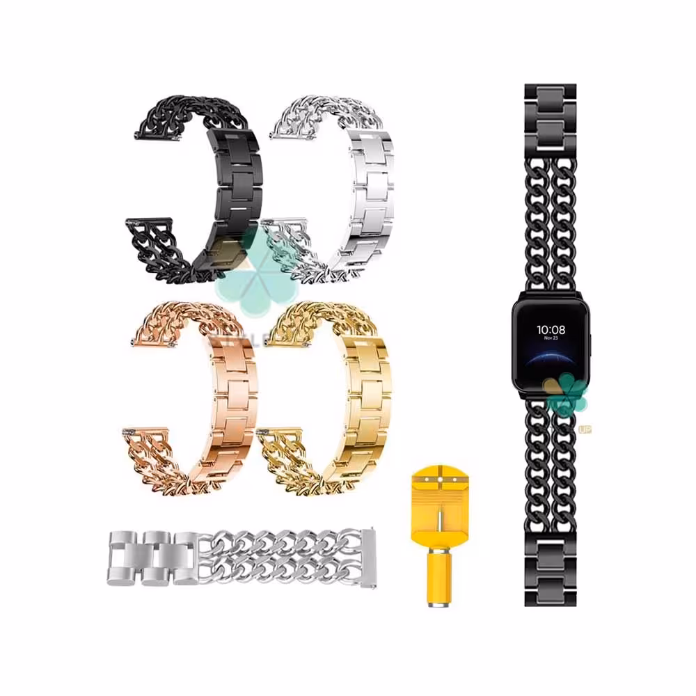 بند ساعت هوشمند ریلمی واچ Realme Watch 2 مدل استیل زنجیری