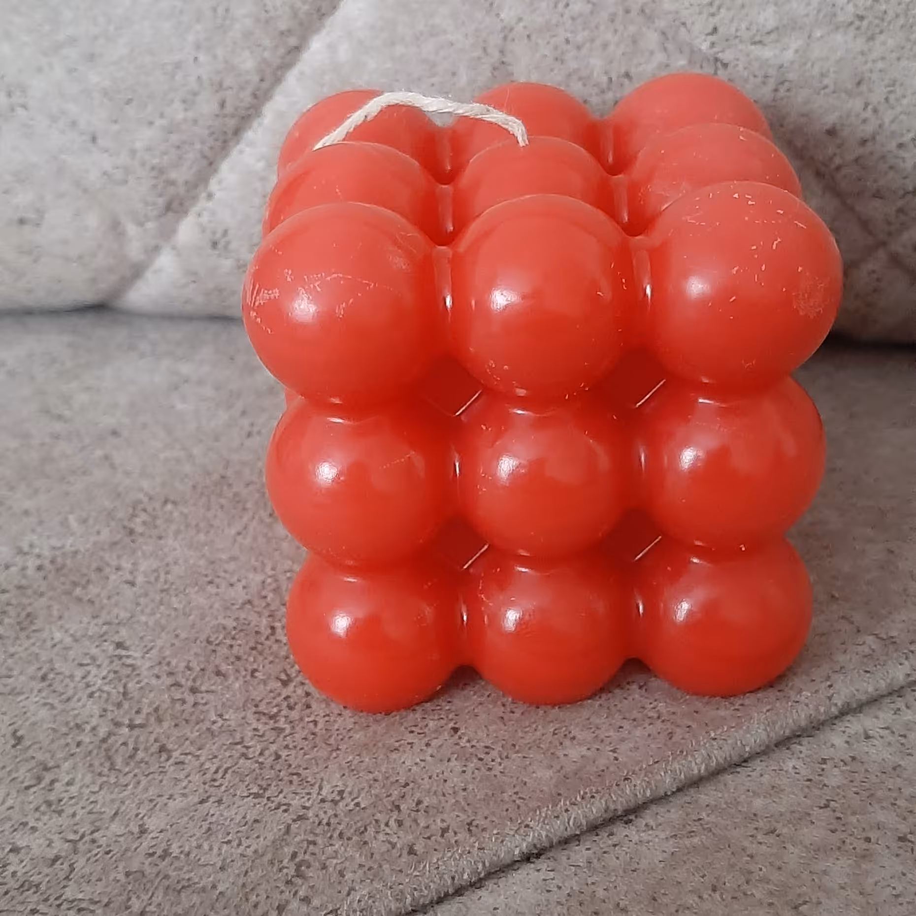 شمع مکعب روبیک قرمز  