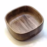 کاسه فنیس چوبی سایز یک ساخته شده از چوب گردو جهت سرو مواد غذایی سرد و گرم رنگ قهوه ای