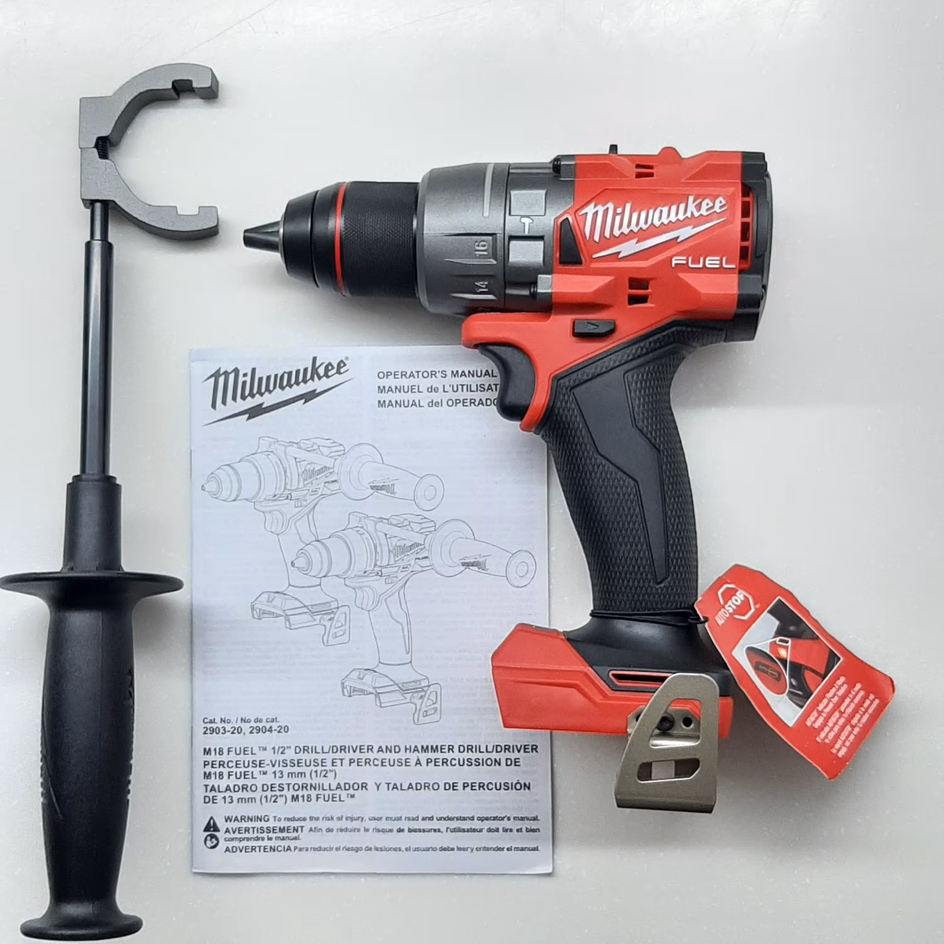 دریل شارژی چکشی میلواکی مدل 20-2904 بدون باتری و شارژر ساخت ویتنام 