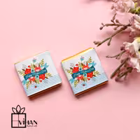 شکلات کاکائویی مربعی 3 *3 طرح مادرانه 8