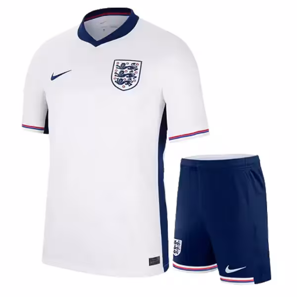 کیت اول انگلیس یورو 2024 ست پیراهن و شورت با لوگوی دوختی و تایلندی