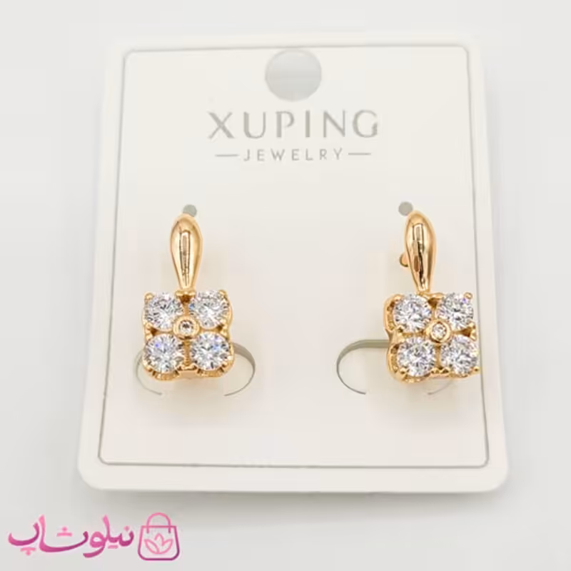گوشواره دخترانه ژوپینگ مدل گل کد 891