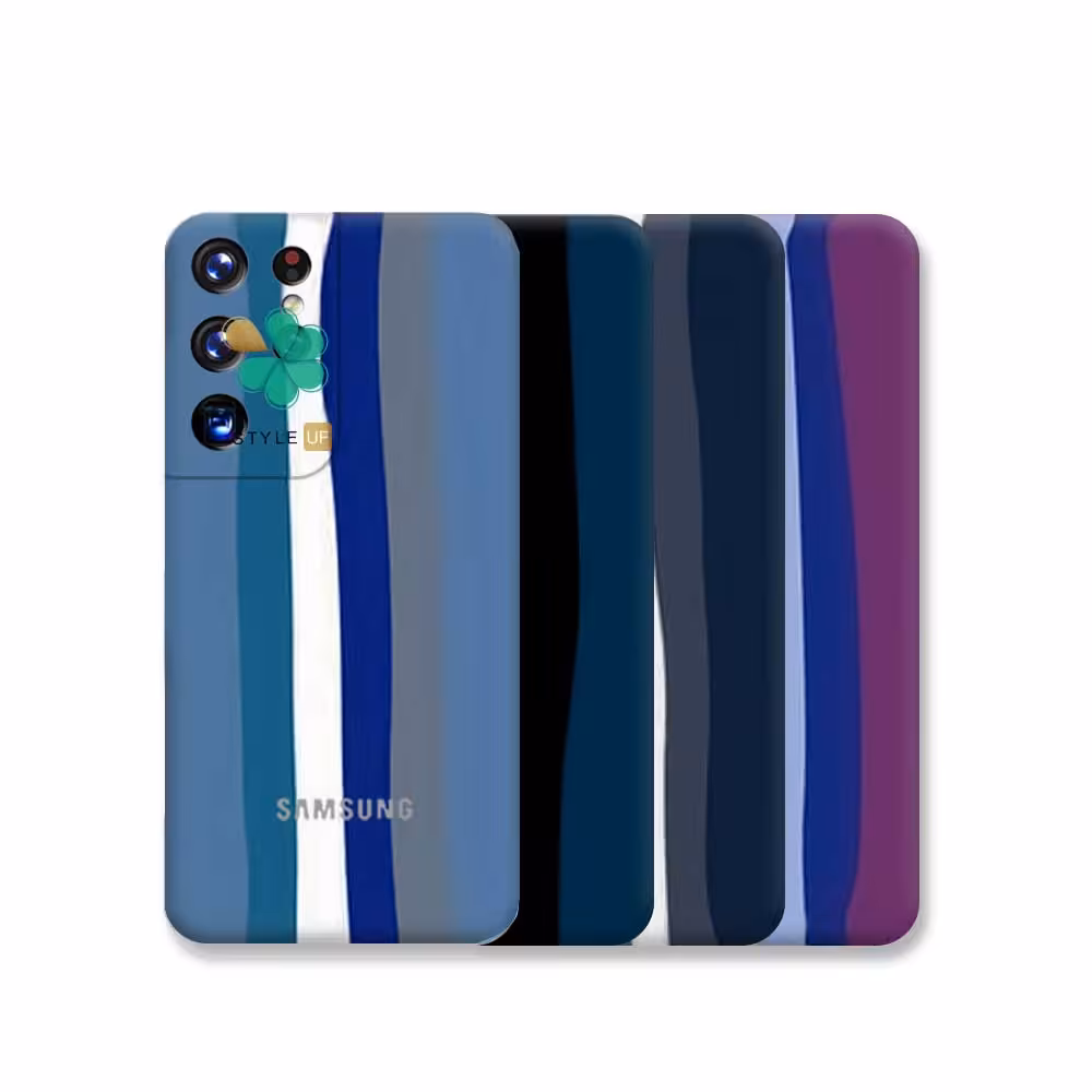 قاب سیلیکونی گوشی سامسونگ Samsung Galaxy S22 Ultra مدل رنگین کمان