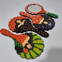 آینه دستی یلدا طول چهاده و نیم سانت یلدایی