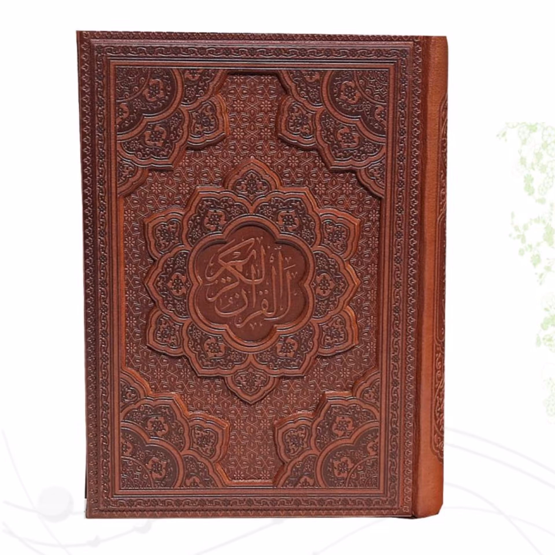 کتاب قرآن کریم جلد چرم برجسته و نفیس