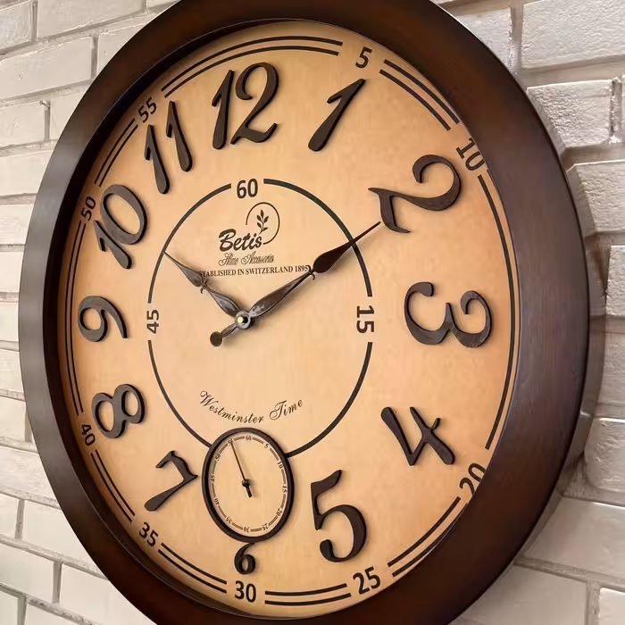 ساعت دیواری چوبی (سایز 67) (تمام چوب)