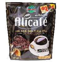 پودر قهوه علی کافه مدل Black Gold،شامل 44 عدد ساشه قهوه 2.5 گرمی در بسته،حاوی جینسینگ،ساخت کشور مالزی (تخفیف ویژه)