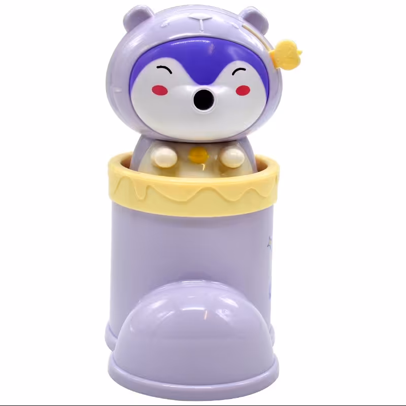 تراش رومیزی فانتزی مدل گربه با جامدادی  