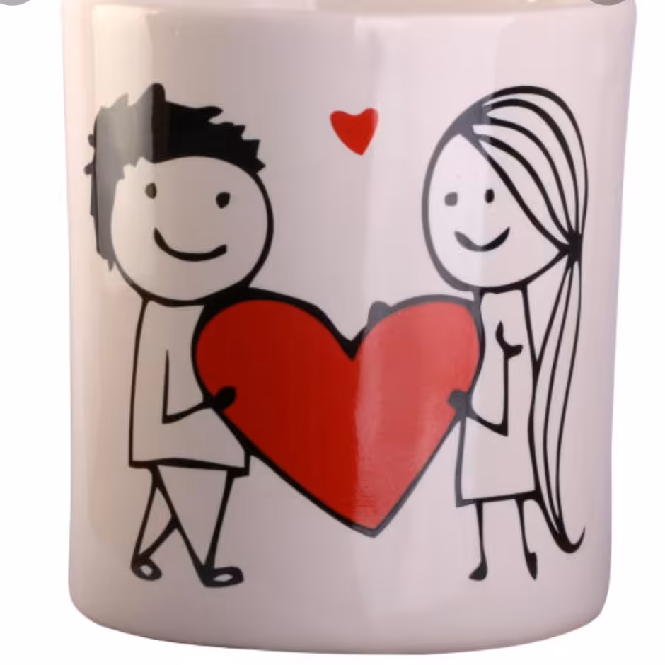 ماگ سرامیکی طرح دختر و پسر کد1086