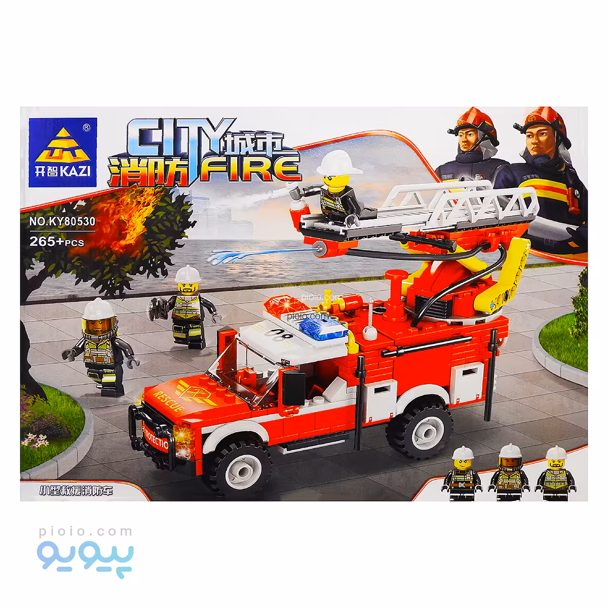لگو ماشین آتش نشانی 265 قطعه کد KY80530