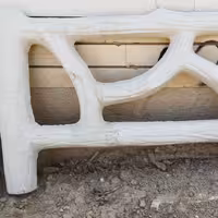 نرده بتنی پلیمری طرح چوب 