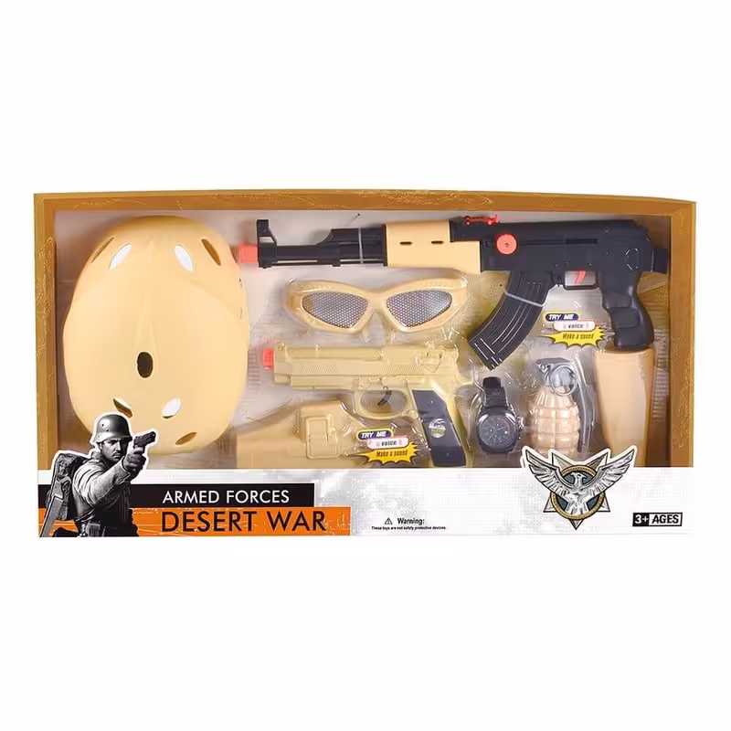 اسباب بازی جنگی مدل Desert War کد D006B مجموعه 8 عددی