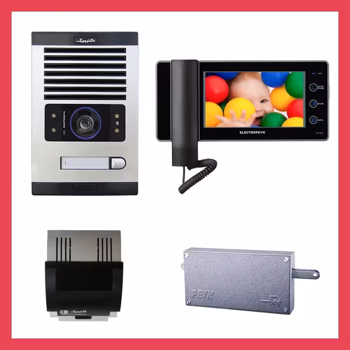 آیفون تصویری دربازکن الکتروپیک مدل1294 رنگ مشکی36 ماه ضمانت ( پک کامل 1 واحده)