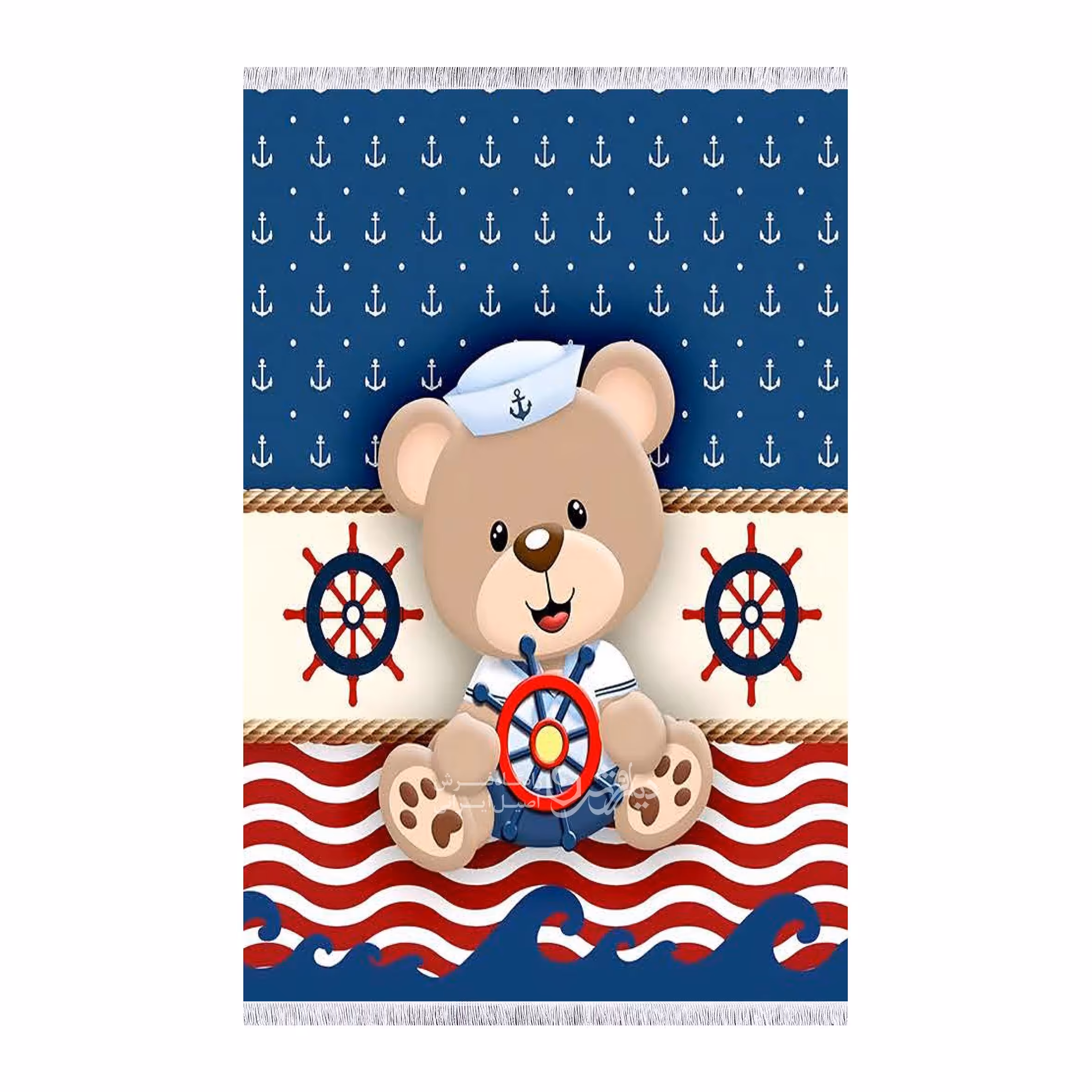 فرشینه کودک، طرح زوتوپیا ، مینیون ها ، خرس قهوه ای، جغد مهربون ، خرس ملوان سایز  1 در 1.5