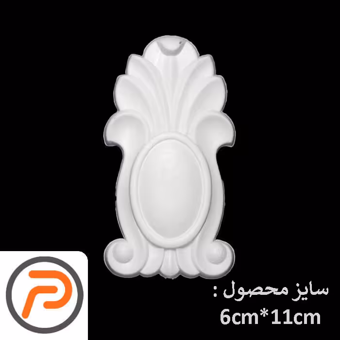 گل تزئینی طرح منبت pvc کد 199