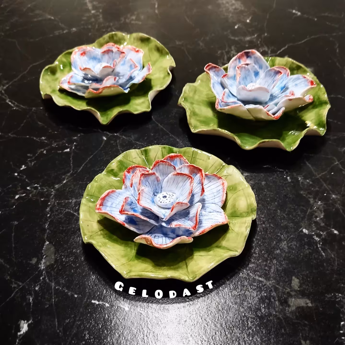 جاعودی سرامیکی دست ساز طرح گُل