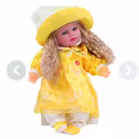 عروسک دختر 16 اینچ موزیکال mv toys کد 110